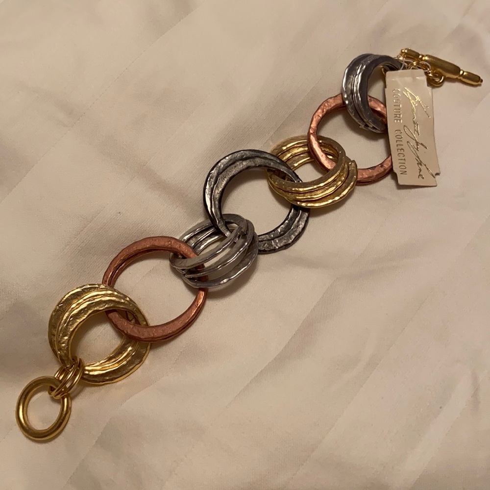 Kenneth Jay Lane chunky toggle bracelet